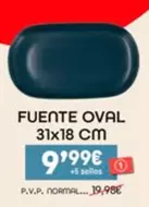 Oferta de Fuente Oval por 9,99€ en Eroski