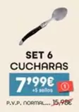 Oferta de Set 6 Cucharas por 7,99€ en Eroski