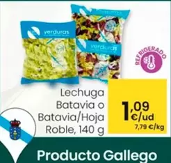 Oferta de Gallego - Lechuga Batavia O Batavia/Hoja Roble por 1,09€ en Eroski