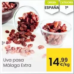 Oferta de Uva Pasa Málaga Extra por 14,99€ en Eroski