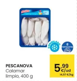 Oferta de Pescanova - Calamar Limpio por 5,99€ en Eroski