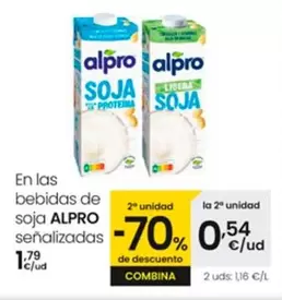 Oferta de Alpro - En Las Bebidas De Soja por 1,79€ en Eroski