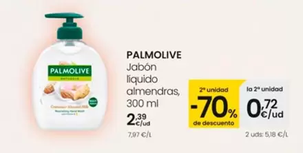 Oferta de Palmolive -  Jabón Líquido Almendras por 2,39€ en Eroski