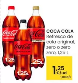 Oferta de Coca-Cola - Refresco De Cola Original por 1,25€ en Eroski