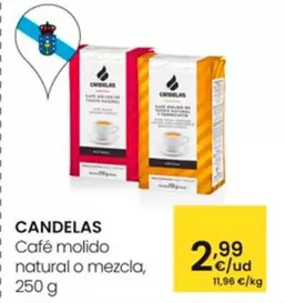 Oferta de Candelas - Café Molido Natural O Mezcla por 2,99€ en Eroski