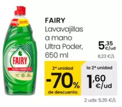 Oferta de Fairy - Lavavajillas A Mano Ultra Poder por 5,35€ en Eroski