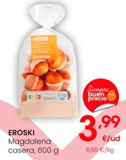 Oferta de Eroski - Magdalena Casera por 3,99€ en Eroski