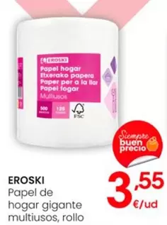 Oferta de Eroski - Papel De Hogar Gigante Multiusos por 3,55€ en Eroski