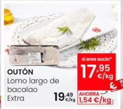 Oferta de Outón - Lomo Largo De Bacalao Extra por 19,49€ en Eroski