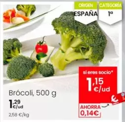 Oferta de Brócoli por 1,29€ en Eroski