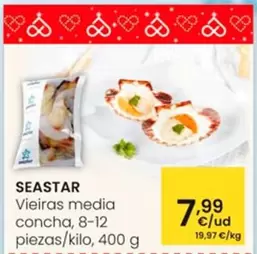 Oferta de Seastar - Vieiras Media Concha por 7,99€ en Eroski