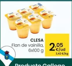 Oferta de Clesa - Flan De Vainilla por 2,05€ en Eroski