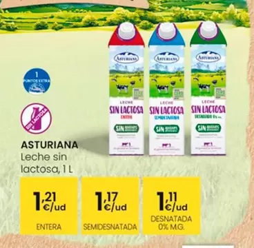 Oferta de La Asturiana - Leche Sin Lactosa por 1,11€ en Eroski