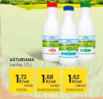 Oferta de Asturiana - Leche por 1,62€ en Eroski