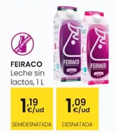 Oferta de Feiraco - Leche Sin Lactos por 1,09€ en Eroski