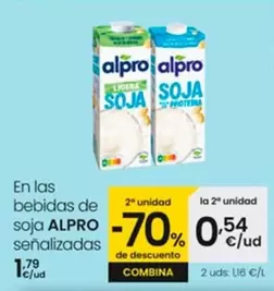 Oferta de Alpro - En Las Bebidas De Soja Senalizadas por 1,79€ en Eroski