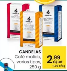 Oferta de Candelas - Cafe Molido, Varios Tipos por 2,99€ en Eroski