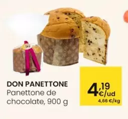 Oferta de Don Panettone - Panettone De Chocolate por 4,19€ en Eroski