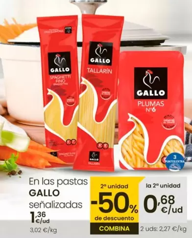 Oferta de Gallo - En Las Pastas Senalizadas por 1,36€ en Eroski