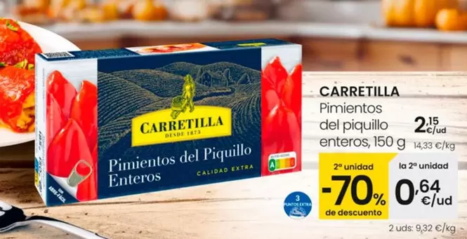 Oferta de Carretilla - Pimientos Del Piquillo Enteros por 2,15€ en Eroski