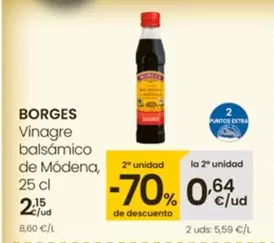 Oferta de Borges - Vinagre Balsámico De Módena por 2,15€ en Eroski