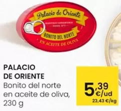 Oferta de Palacio de Oriente - Bonito Del Norte En Aceite De Oliva por 5,39€ en Eroski