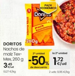 Oferta de Doritos - Nachos De Maiz Tex-Mex por 3,45€ en Eroski