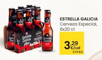 Oferta de Estrella Galicia - Cerveza Especial por 3,29€ en Eroski