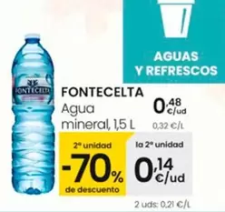 Oferta de Fontecelta - Agua Mineral por 0,48€ en Eroski