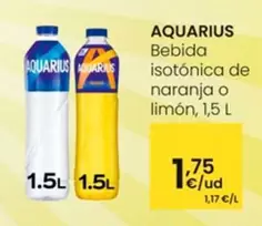 Oferta de Aquarius - Bebida Isotonica De Naranja O Limon por 1,75€ en Eroski