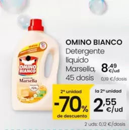 Oferta de Omino Bianco - Detergente Liquido Marsella por 8,49€ en Eroski