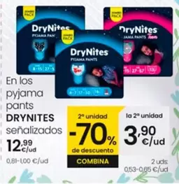 Oferta de DryNites - En Los Pyjama Pants por 12,99€ en Eroski