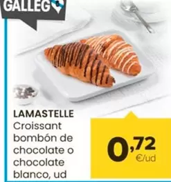 Oferta de Lamastelle - Croissants Bombón De Chocolate O Chocolate Blanco por 0,72€ en Autoservicios Familia