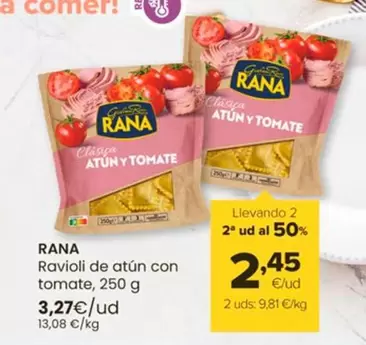 Oferta de Rana - Ravioli De Atún Con Tomate por 3,27€ en Autoservicios Familia