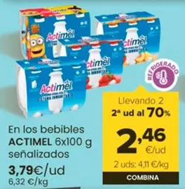 Oferta de Actimel - En Los Bebibles por 3,79€ en Autoservicios Familia