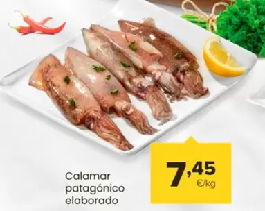 Oferta de Calamar Patagonico Elaborado por 7,45€ en Autoservicios Familia