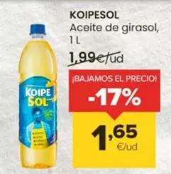 Oferta de Koipesol - Aceite De Girasol por 1,65€ en Autoservicios Familia