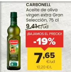 Oferta de Carbonell - Aceite De Oliva Virgen Extra Gran Seleccion por 7,65€ en Autoservicios Familia