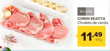 Oferta de Coren Selecta - Chuleta De Cerdo por 11,49€ en Autoservicios Familia