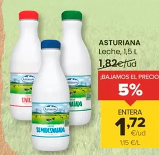 Oferta de Asturiana - Leche por 1,72€ en Autoservicios Familia