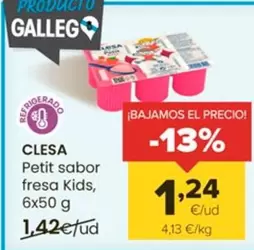 Oferta de Clesa - Petit Sabor Fresa Kids por 1,24€ en Autoservicios Familia