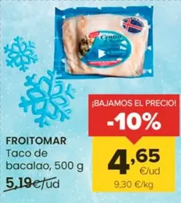 Oferta de Froitomar - Taco De Bacalao por 4,65€ en Autoservicios Familia