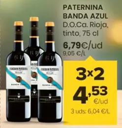 Oferta de Paternina - Banda Azul D.O.Ca. Rioja por 6,79€ en Autoservicios Familia