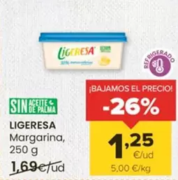 Oferta de Ligeresa - Margarina por 1,25€ en Autoservicios Familia