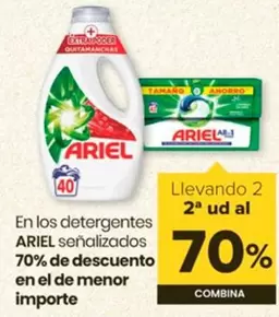 Oferta de Ariel - En Los Detergentes  en Autoservicios Familia