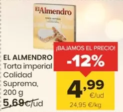 Oferta de El Almendro - Torta Imperial Calidad Suprema por 4,99€ en Autoservicios Familia