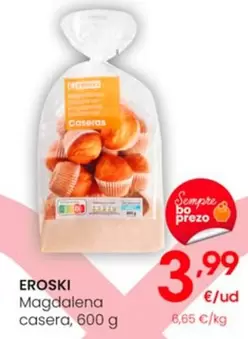 Oferta de Eroski - Magdalena Casera por 3,99€ en Eroski