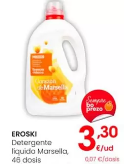 Oferta de Eroski - Detergente Líquido Marsella por 3,3€ en Eroski