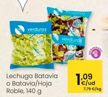 Oferta de Lechuga Batavia O Batavia/Hoja Roble por 1,09€ en Eroski