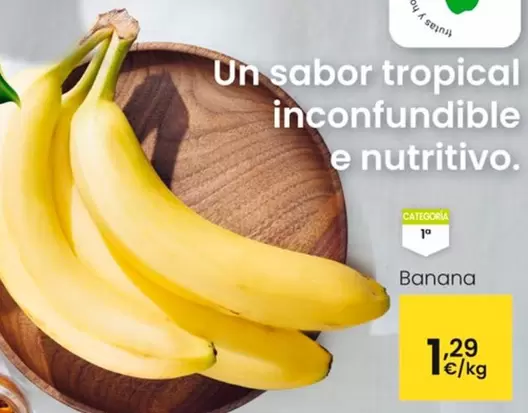 Oferta de Banana por 1,29€ en Eroski